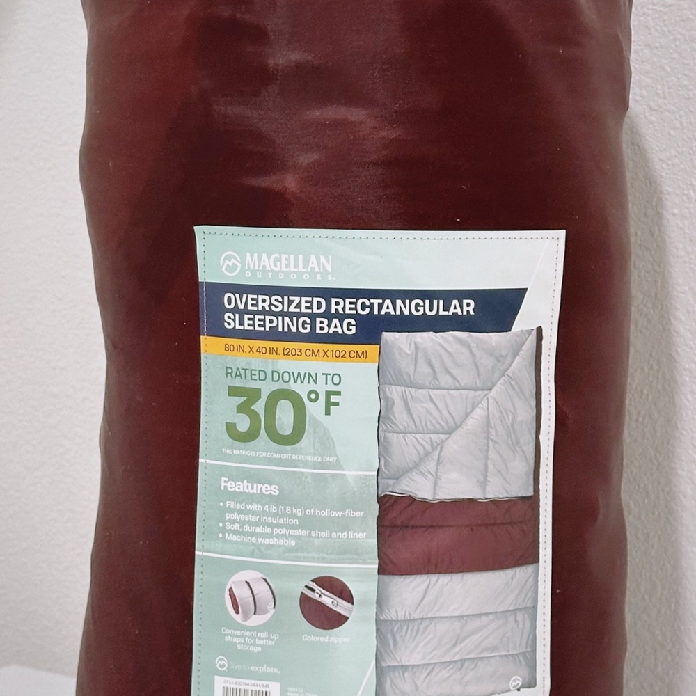 Magellan Outdoors Red Bedding Set with Smooth Sateen Finish